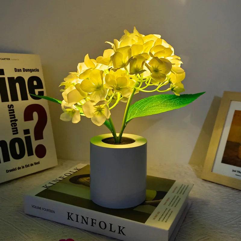 Led Sunflower Tree Lights Table Lamp Fairy Mother's Day Rose Night Light Home Party Christmas Wedding Bedroom Decoration Gift