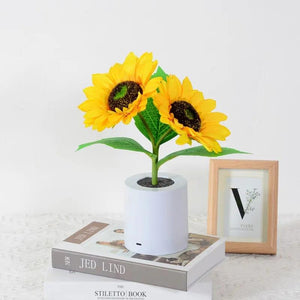 Led Sunflower Tree Lights Table Lamp Fairy Mother's Day Rose Night Light Home Party Christmas Wedding Bedroom Decoration Gift