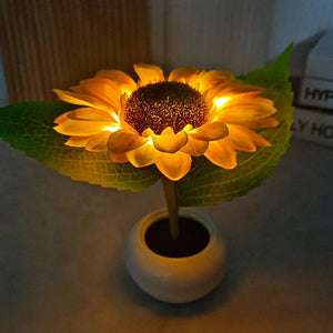 Led Sunflower Tree Lights Table Lamp Fairy Mother's Day Rose Night Light Home Party Christmas Wedding Bedroom Decoration Gift