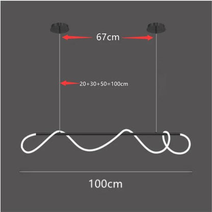 Snake - Linear Modern Long Hose Led Ceiling Light