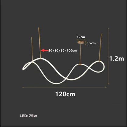 Snake - Linear Modern Long Hose Led Ceiling Light