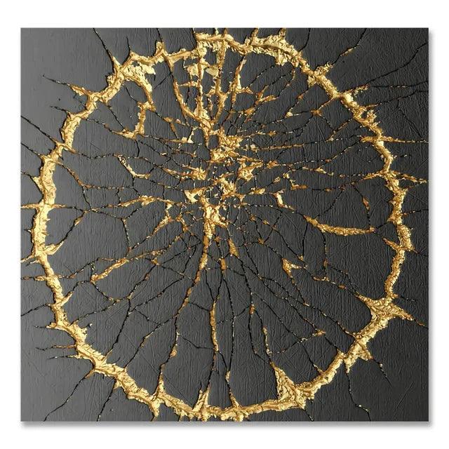 Minimalist Abstract Golden Luxury Posters Canvas Art Paintings Wall Art Decorative Pictures for Modern Home Living Room Decor