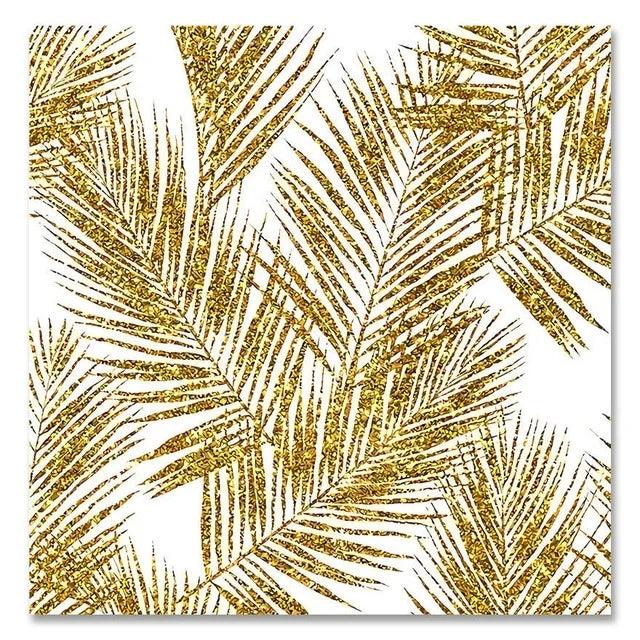 Minimalist Abstract Golden Luxury Posters Canvas Art Paintings Wall Art Decorative Pictures for Modern Home Living Room Decor