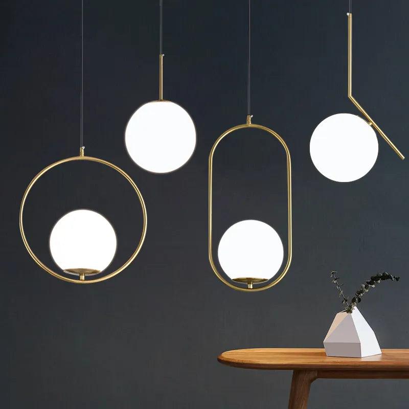 Luminaughty - Modern Glass Lampshade Pendant Lights