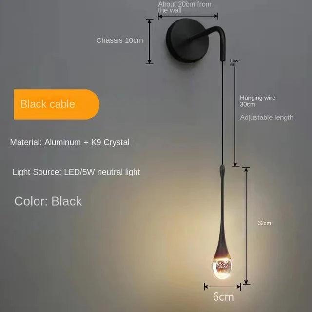 Modern Bubble Crystal Pendant Lights Indoor Hanging Lamp For Dining Room Bedroom Shop Bar Cafe Drop Pendant Lamp Home Decoration