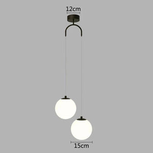 Modern Glass LED Pendant Lights Nordic Living Room Bedroom Fixtures Indoor Lighting Restaurant Bar Home Decor Hanging Lamp