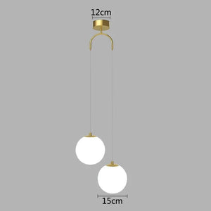 Modern Glass LED Pendant Lights Nordic Living Room Bedroom Fixtures Indoor Lighting Restaurant Bar Home Decor Hanging Lamp