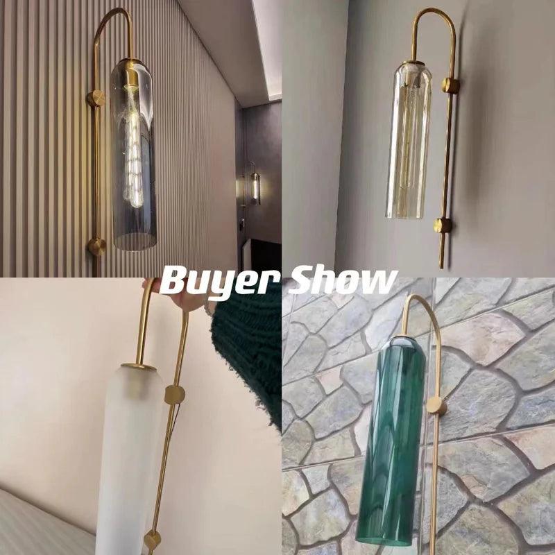 Modern Glass Led Wall Sconce Light Fixture Luminaire Bedroom Living Room Decoration Lamp Lighting Indoor Nordic Bedside Bathroom