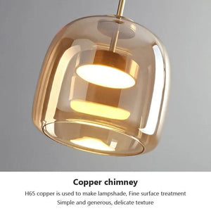 Modern Glass Pendant Light luxury Chandelier Deco Nordic Led Hanging Light Fixtures Bedroom Modern Luminaire Suspension lamp