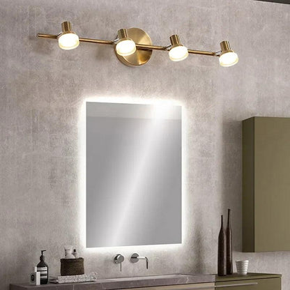 Modern LED Wall Lamp Mirror Headlight For Bathroom Bedroom Home Decor Fixtures Makeup Lustre Simple Wall Sconce AC 110V220V