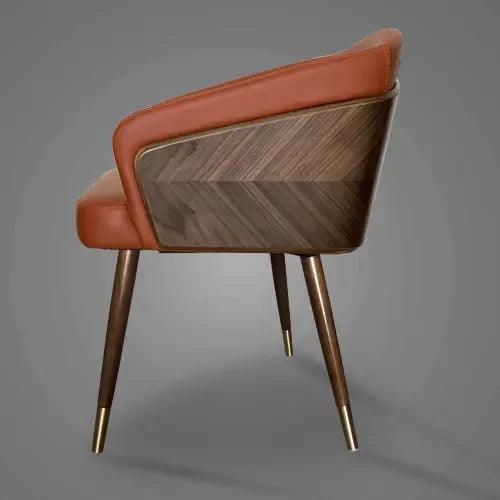 Modern Minimalist Dining Chair Luxury Wooden Armchair High Quality Lounge Chairs Comfortable Seat Kitchen Furniture HY50DC