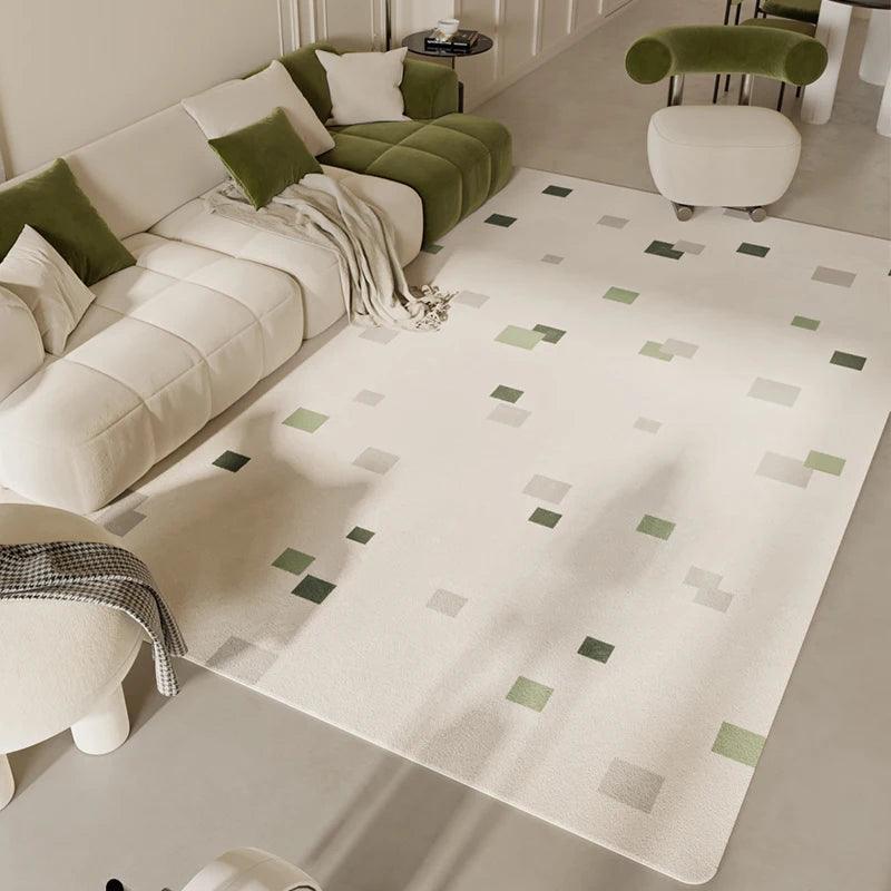 Modern Simple Soft Washable Living Room Carpet Light Luxury Thick Fashion Bedroom Carpets Plush Comfortable Largearea Lounge Rug