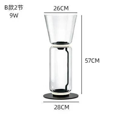 Nordic Glass Cylinder Floor Lights Sofas for Living Room Bedroom Bedside Stand Lamp Minimalist Home Art Decor Lighting Fixture