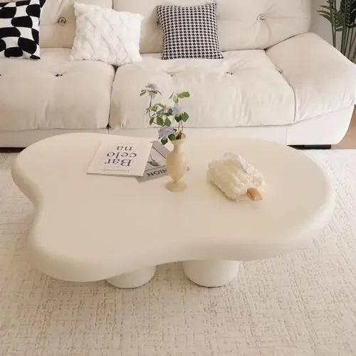 Nordic Luxury Side Table Living Room Modern Home Aesthetic Coffee Table White Minimalist Mesa Auxiliar Salon Interior Decoration