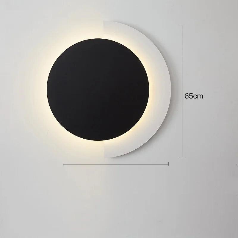 Nordic circle wall light sofa background decoration coloured lamp designer living room bedside lamp corridor wall lighting