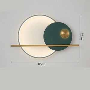 Nordic circle wall light sofa background decoration coloured lamp designer living room bedside lamp corridor wall lighting