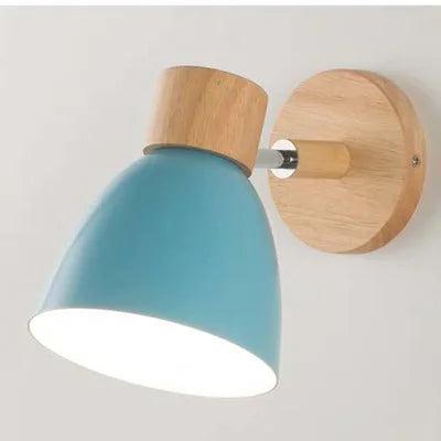 Nordic wall lights bedside wall sconce modern wall light for bedroom Nordic macaroon 6 color steering head E27 85-285V