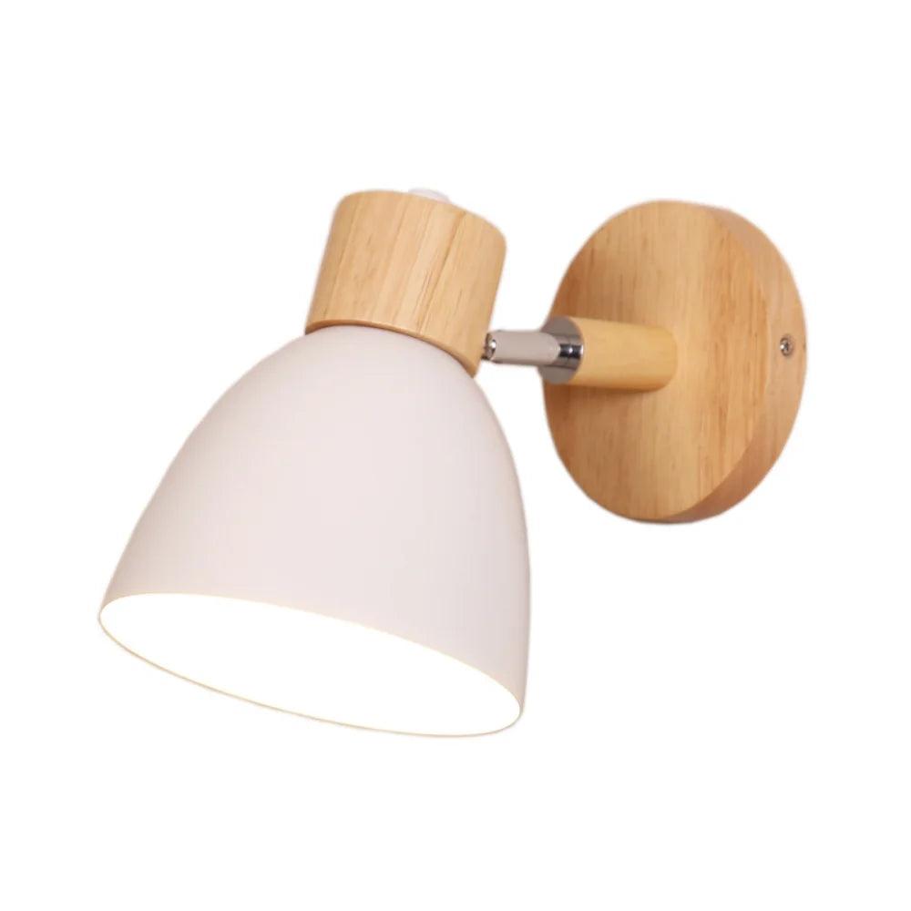 Nordic wall lights bedside wall sconce modern wall light for bedroom Nordic macaroon 6 color steering head E27 85-285V