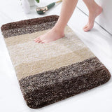 Olanly Soft Bathroom Plush Rug Absorbent Quick Dry Bath Mat Shower Pad Floor Protector Decor Non-Slip Living Room Bedroom Carpet