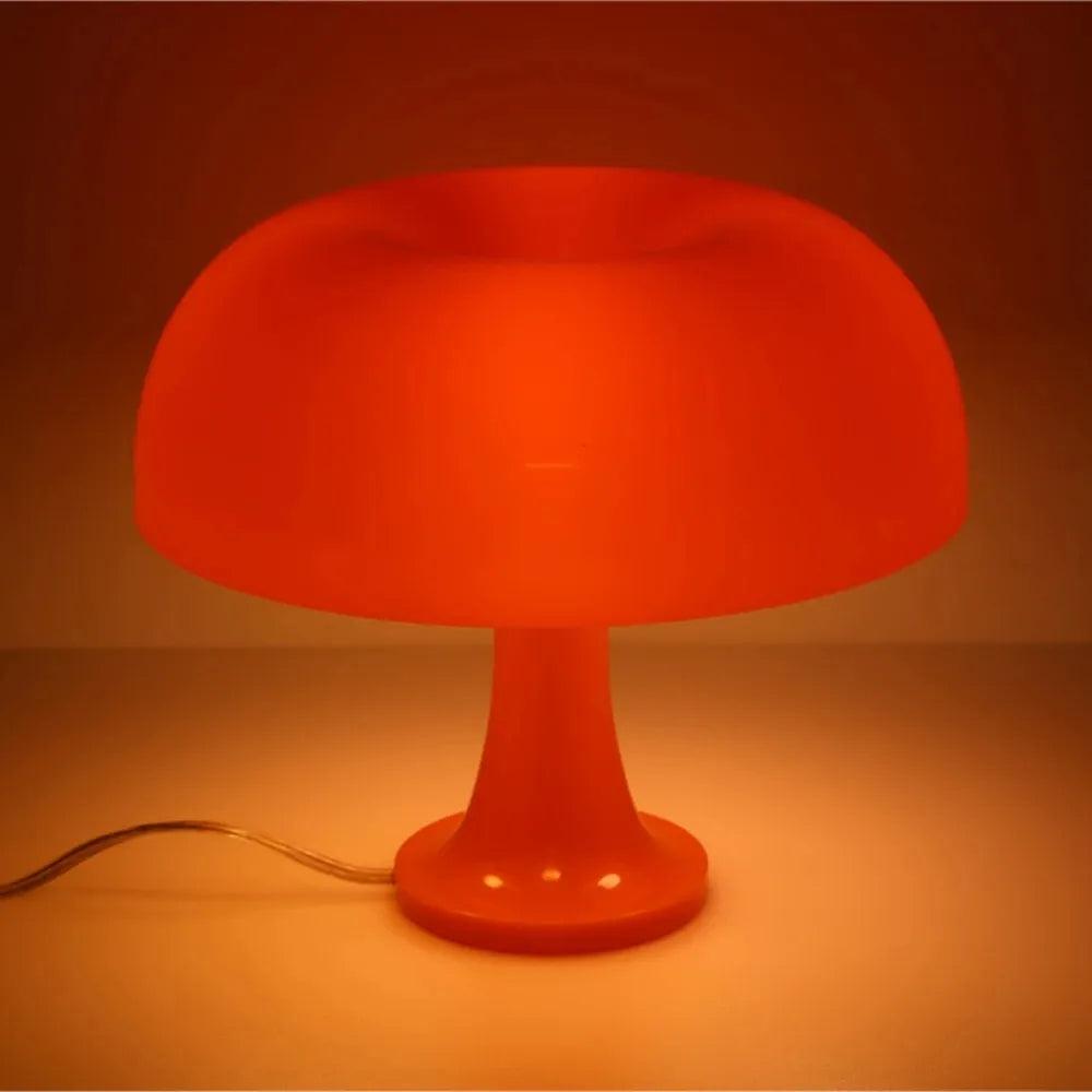 Orange Danish Mushroom Table Lamp Ornament Light for BedRoom Interior Lighting Desk Lamp Bedside Lamps Decoration Lighting