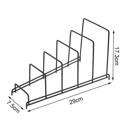 Rack Shelf Stand Multi Layer Space Saving Rustproof Cutting Board Practical Kitchen Organizer Pot Lid Holder Iron Art For Home