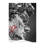 Retro Graffiti Canvas Painting Criss Bellini Wall Art Posters and Prints Masked Art Face Shield Pictures Living Room Decoration