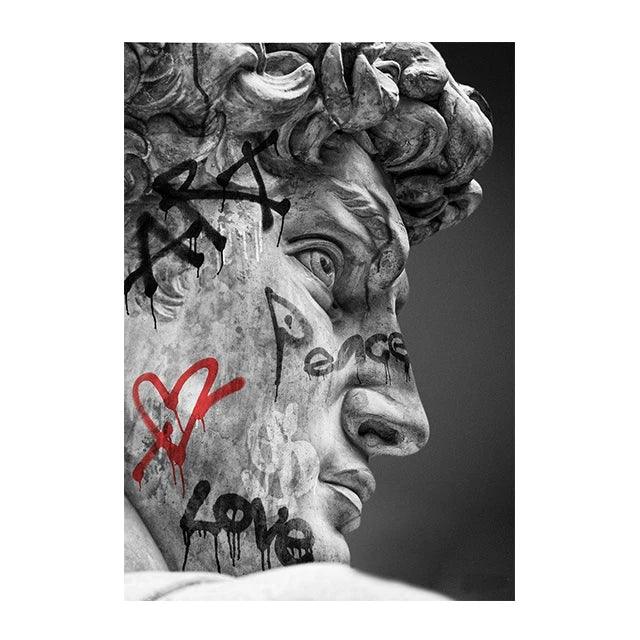 Retro Graffiti Canvas Painting Criss Bellini Wall Art Posters and Prints Masked Art Face Shield Pictures Living Room Decoration