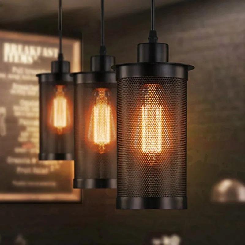 Retro Pendant Lamp Lights for Aisle Staircase Porch Loft Bar Creative Barbed Industrial Iron Wire Home Decor Lighting Fixture