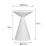 Round Light Luxury Metal Coffee Table Living Room Furniture Sofa Side Table A Few Balcony Tea Table Bedroom Nightstand