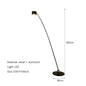 SANDYHA Minimalist Long Pole Led Floor Lamp for Living Room Home Decor Sofa Corner Bedroom Bedside Black Standing Fishing Light