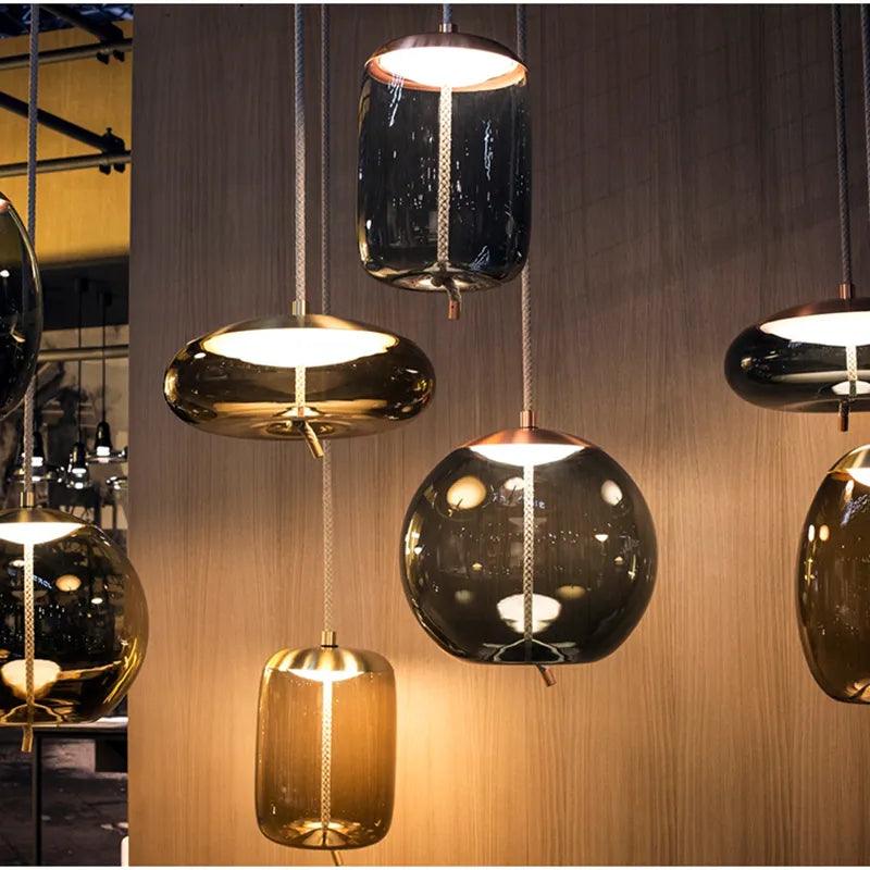 Scandinavian Pendant Light Brokis Glass Lamp Shade Bedside Nordic Luminaria Deco Bedroom Kitchen BROKIS Knot Pendant Lights