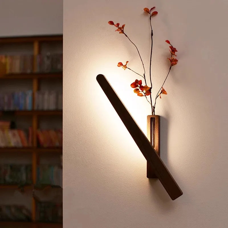 BlossomGlow Modern Minimalist Wooden Flower Light for Warm Ambiance