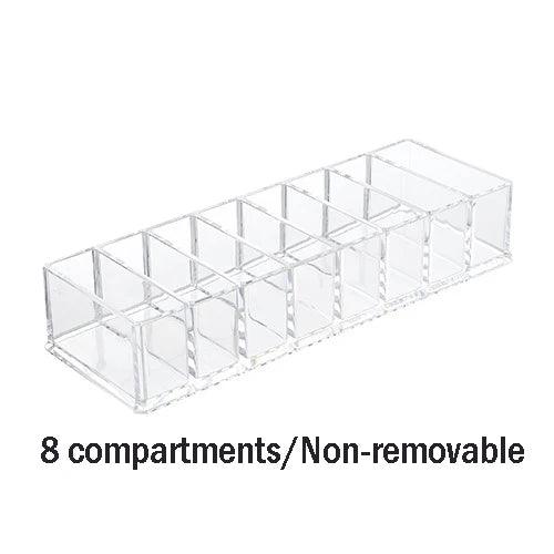 Transparent Acrylic Cosmetics Storage Box Makeup Holder Jewelry Make Up Organizer for Home Plastic Desktop Storage Boxes