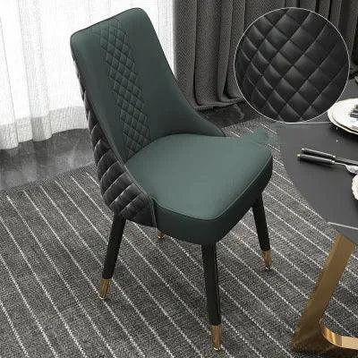 Unique Lounge Dining Chair Nordic Light Luxury Household Solid Leather Hotel Dining Table Chair Leisure Silla Italian Furniture