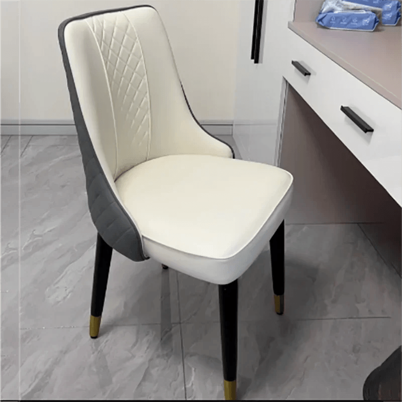 Unique Lounge Dining Chair Nordic Light Luxury Household Solid Leather Hotel Dining Table Chair Leisure Silla Italian Furniture