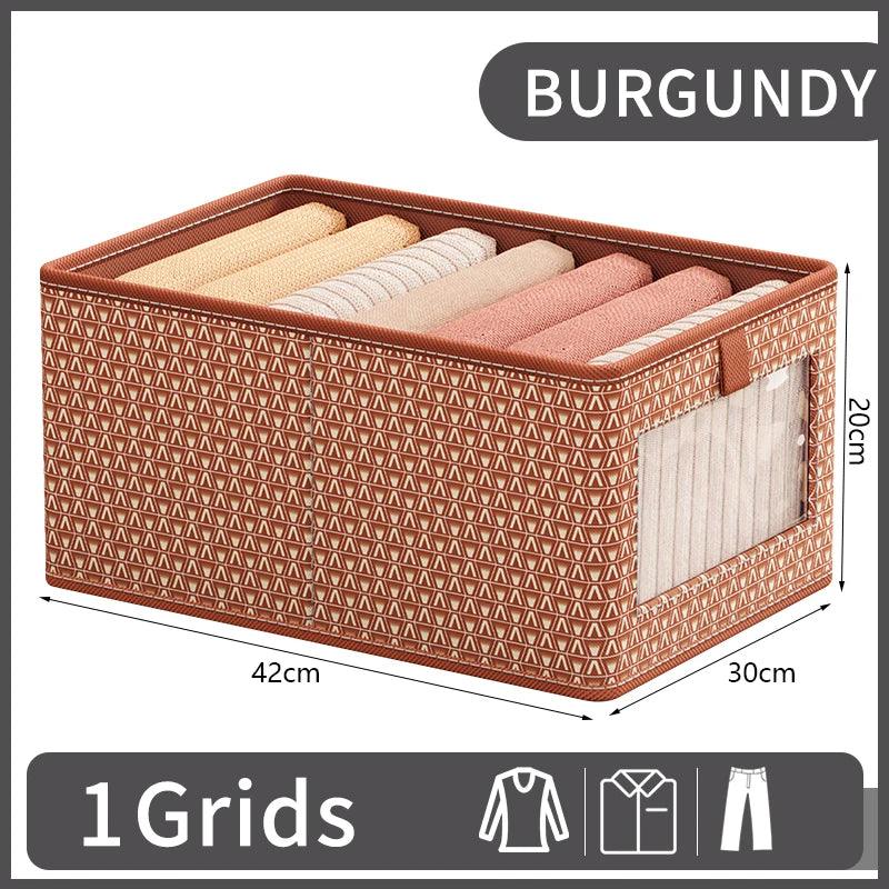 Visible Wardrobe Storage Organizers For Clothes T-Shirts Storage Artifact Jeans Underwear Pants Organizer Box For Cabinet Drawer