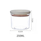 WBBOOMING 2 Different Color Sealed Ring Bottles Kitchen Storage Box Transparent Food Canister Keep Fresh New Clear Container