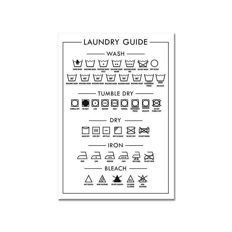 Wash Day Poster Fashion Dry Cleaner Magazine Canvas Painting Art Print Black White Photography Wall Picture Laundry Room Decor