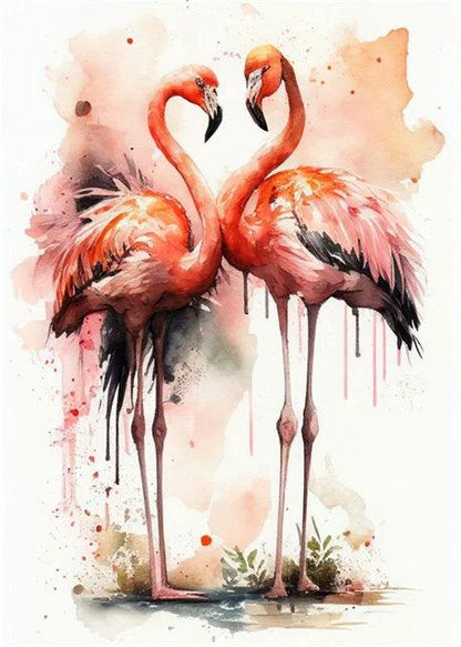 Watercolor Wildlife Canva Oil Painting Print Poster Abstract Sloth Octopus Flamingo Bird French Bulldog Dog Poster Home Wall Art