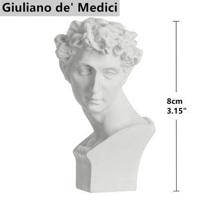 White Gypsum Aphrodite Statue Greek Mythology David Figurine Alexander/Apollo/Michelangelo/Venus/Athena Sculpture Home Decor