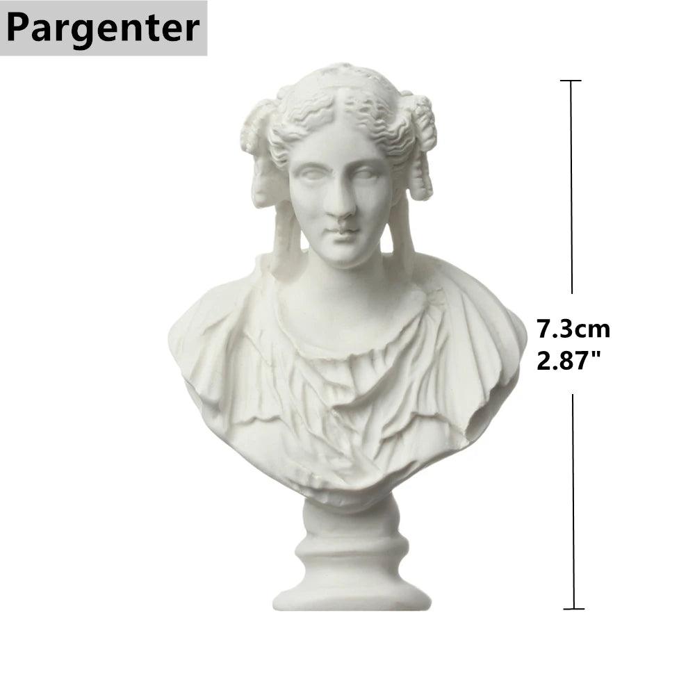 White Gypsum Aphrodite Statue Greek Mythology David Figurine Alexander/Apollo/Michelangelo/Venus/Athena Sculpture Home Decor