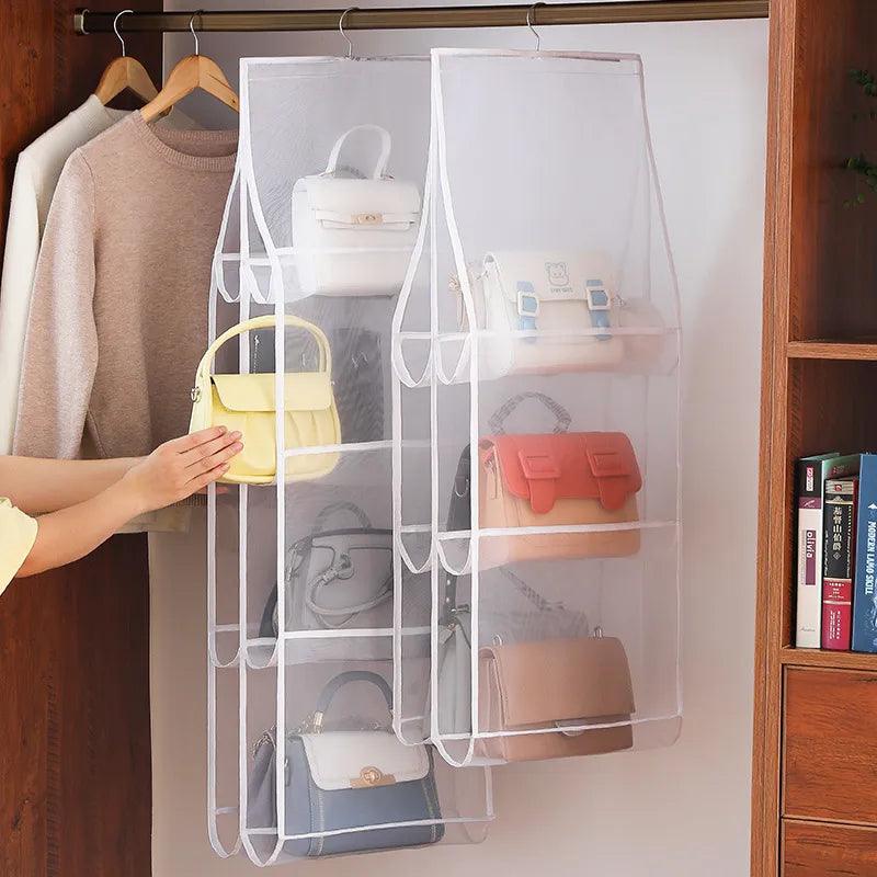 luluhut Handbag hanging organizer Hanging bag for Storage handbag Wardrobe hanging organizers Handbag organizer for closet