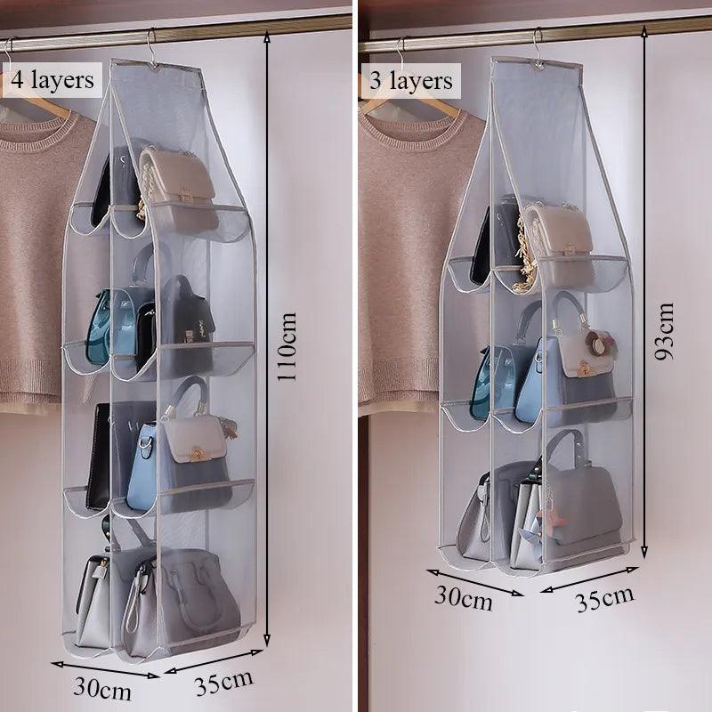 luluhut Handbag hanging organizer Hanging bag for Storage handbag Wardrobe hanging organizers Handbag organizer for closet