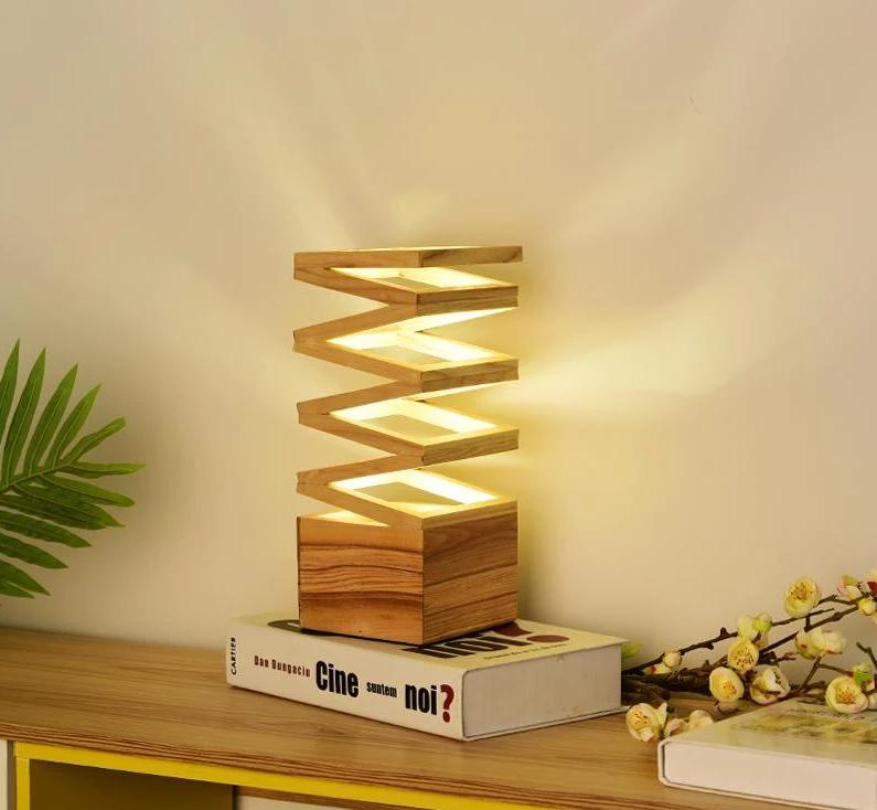 Minimalist Wooden Desk Lamp