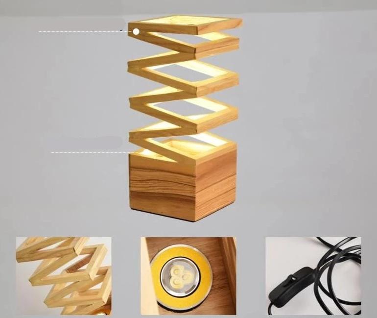 Minimalist Wooden Desk Lamp