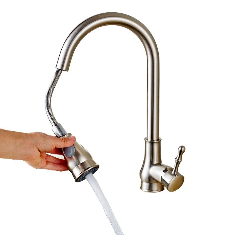 Modern Pull-Down Kitchen Faucet