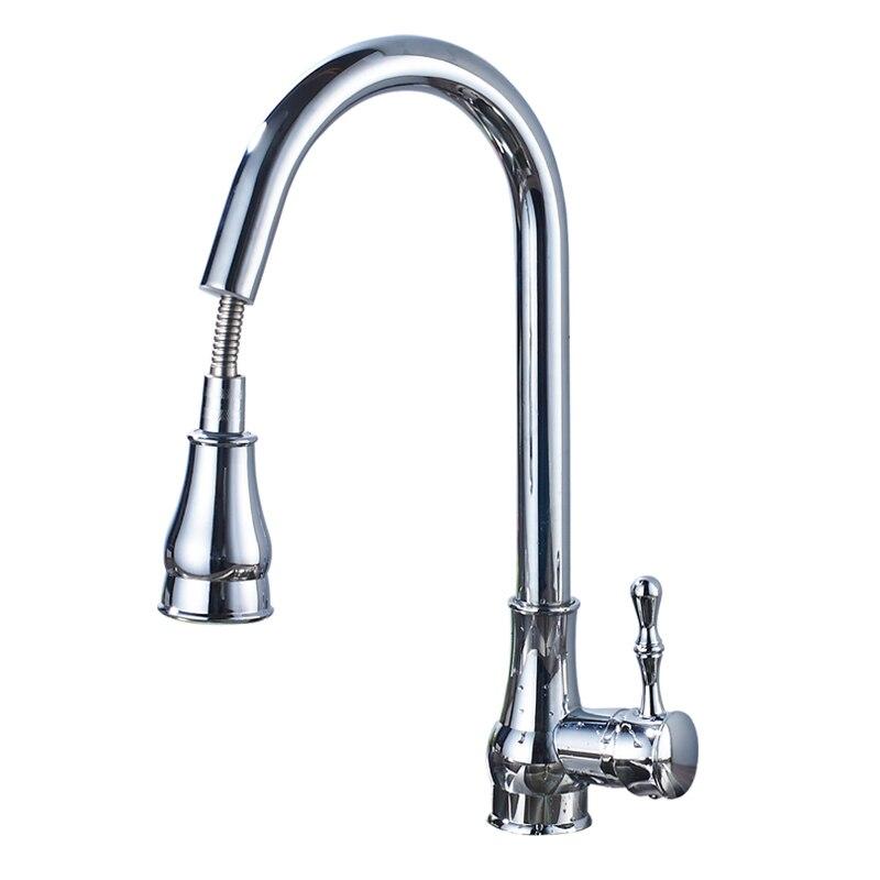 Modern Pull-Down Kitchen Faucet