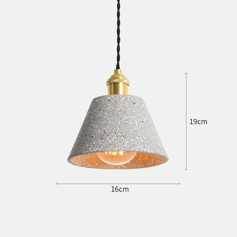 Smoke Grey Cement Pendant Lights