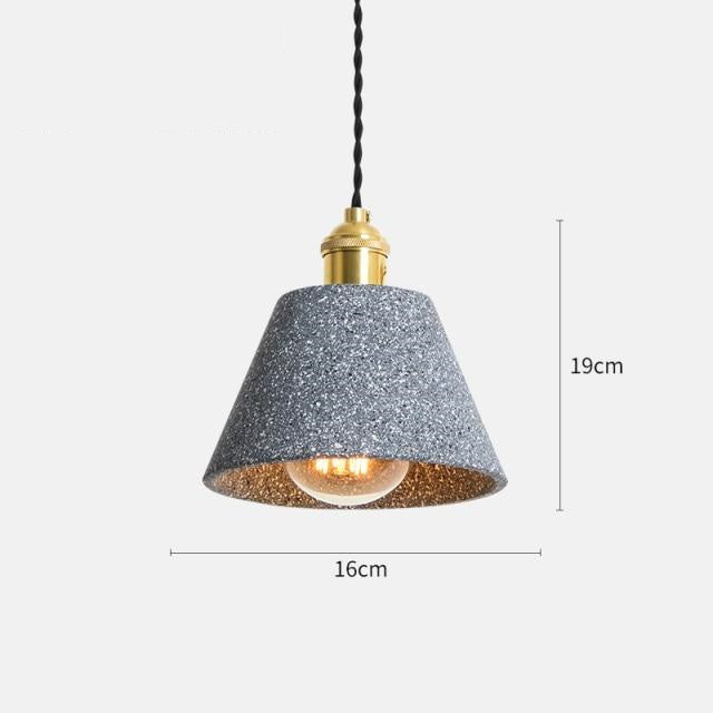 Smoke Grey Cement Pendant Lights